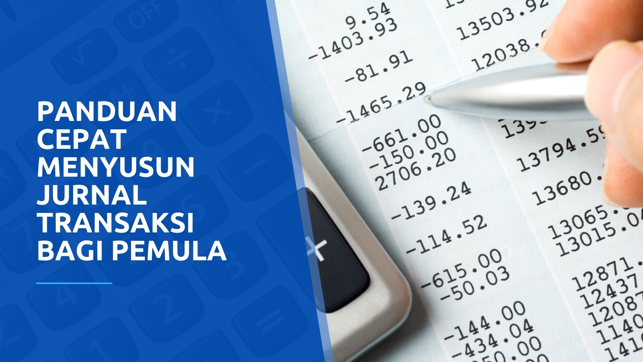 Menyusun jurnal transaksi bagi Pemula