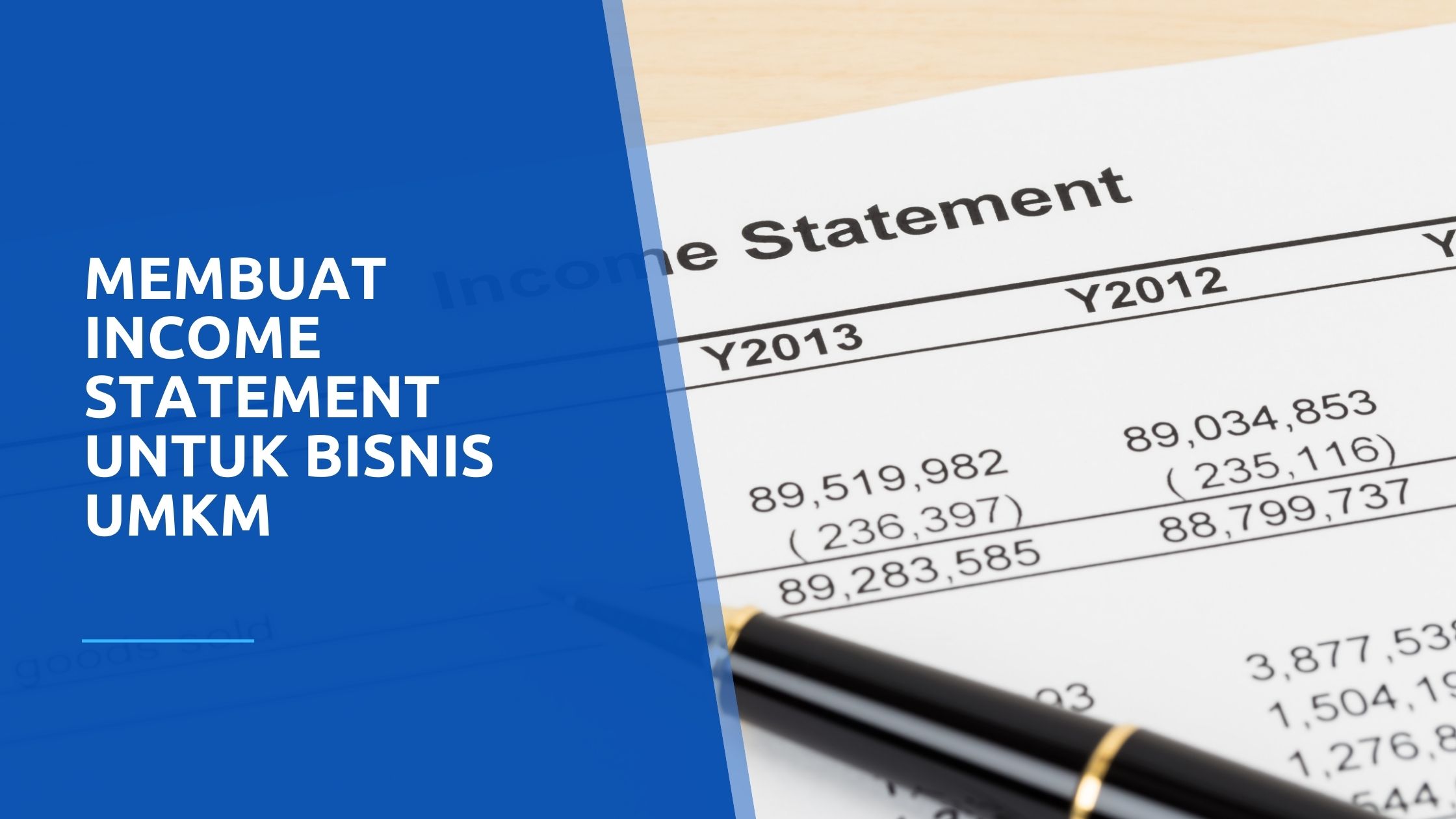 Membuat Income Statement untuk bisnis UMKM