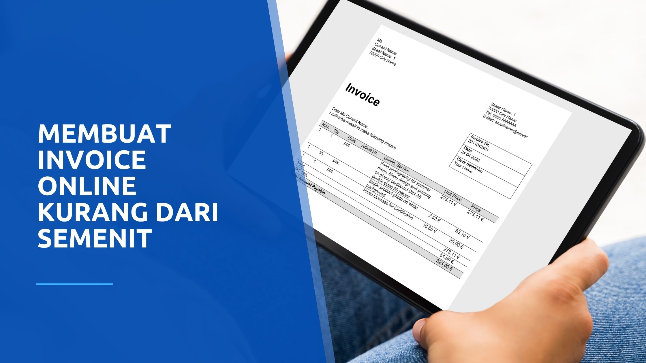 Membuat invoice online kurang dari semenit